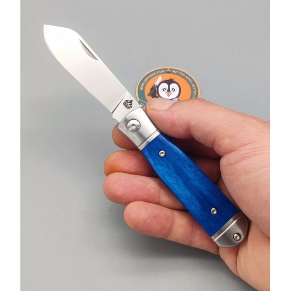 QSP Knife Jumping Jack Slipjoint QS167-B Knochengriff Blau