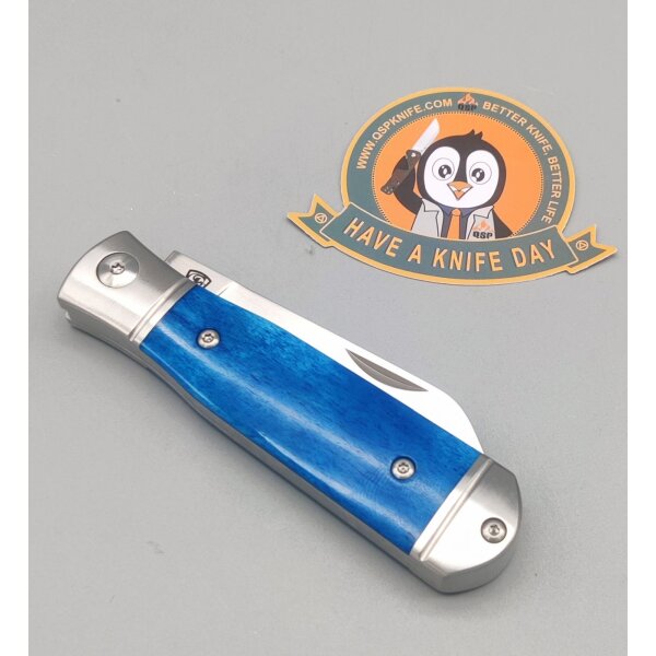 QSP Knife Jumping Jack Slipjoint QS167-B Knochengriff Blau