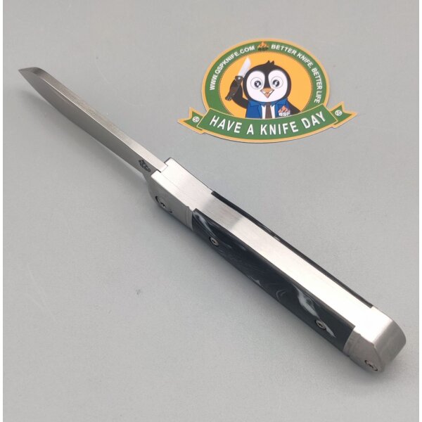 QSP Knife Jumping Jack Slipjoint QS167-C Resin Black & White
