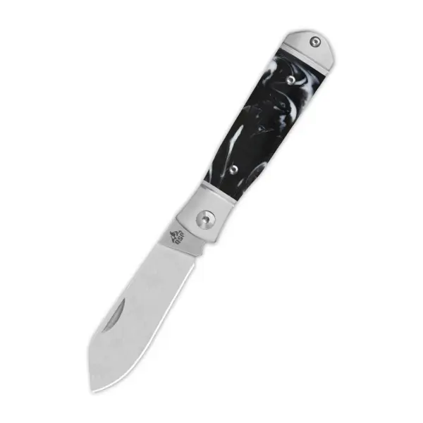 QSP Knife Jumping Jack Slipjoint QS167-C Resin Black & White