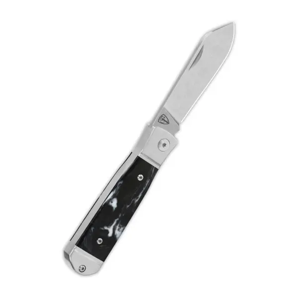 QSP Knife Jumping Jack Slipjoint QS167-C Resin Black & White
