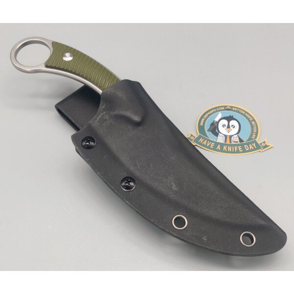 QSP Knife Viper QS166-B1 Outdoormesser Green G10