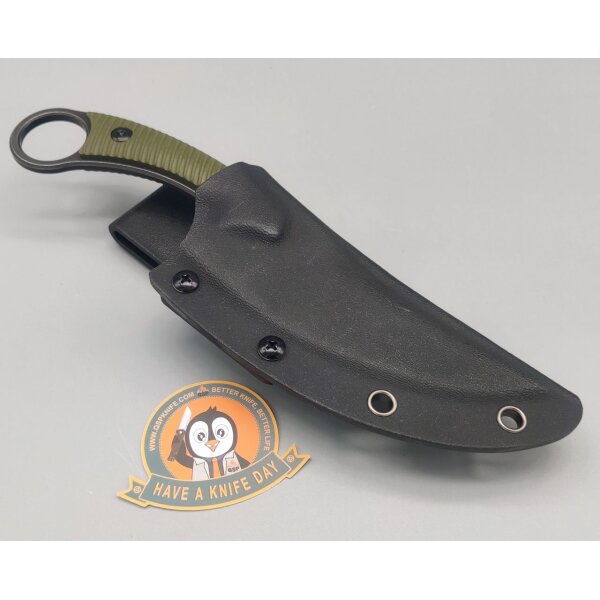 QSP Knife Viper QS166-B2 Outdoormesser Green G10