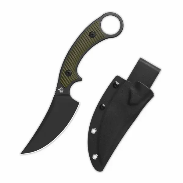 QSP Knife Viper QS166-B2 Outdoormesser Green G10
