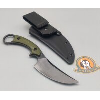 QSP Knife Viper QS166-B2 Outdoormesser Green G10