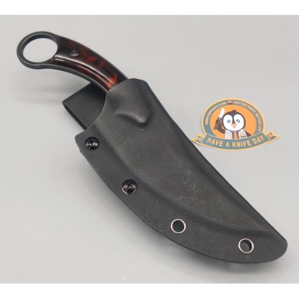 QSP Knife Viper QS166-C2 Outdoormesser Tortoise Resin