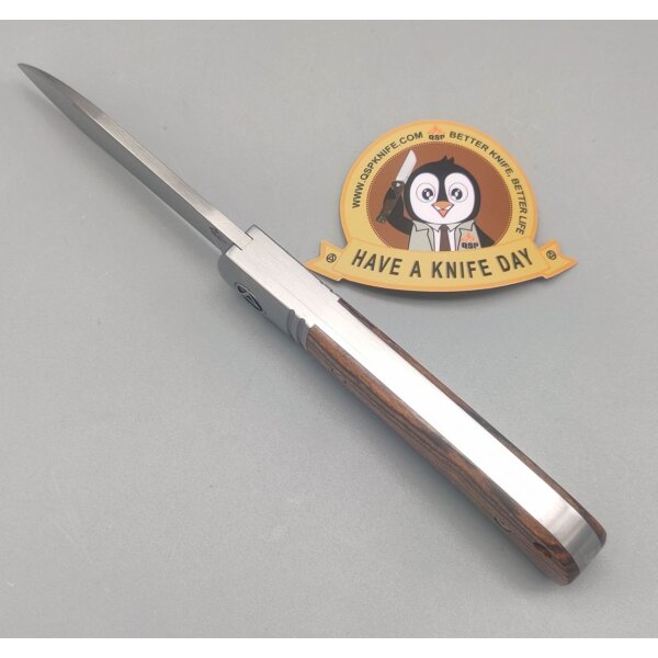 QSP Knife Hedgehog QS142SP-B Spearpoint Bocoteholz