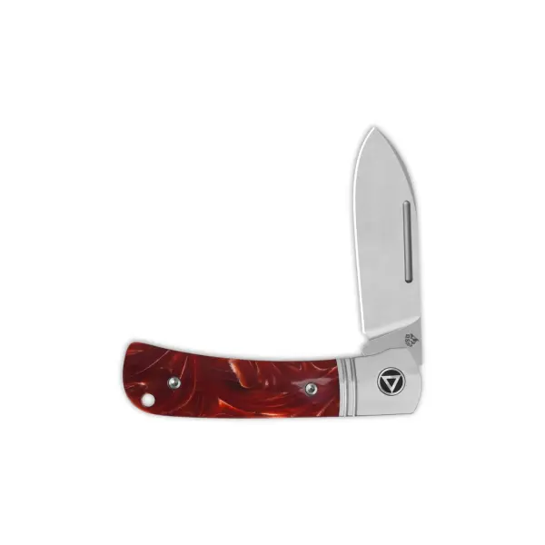 QSP Knife Hedgehog QS142SP-C Spearpoint Red Resin