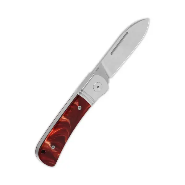 QSP Knife Hedgehog QS142SP-C Spearpoint Red Resin