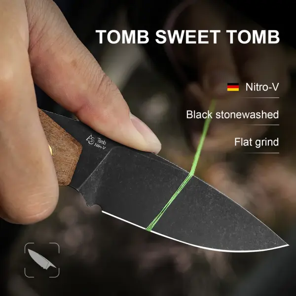 Kizer Tomb Nitro-V Stahl Mkuruti Button Lock Folder