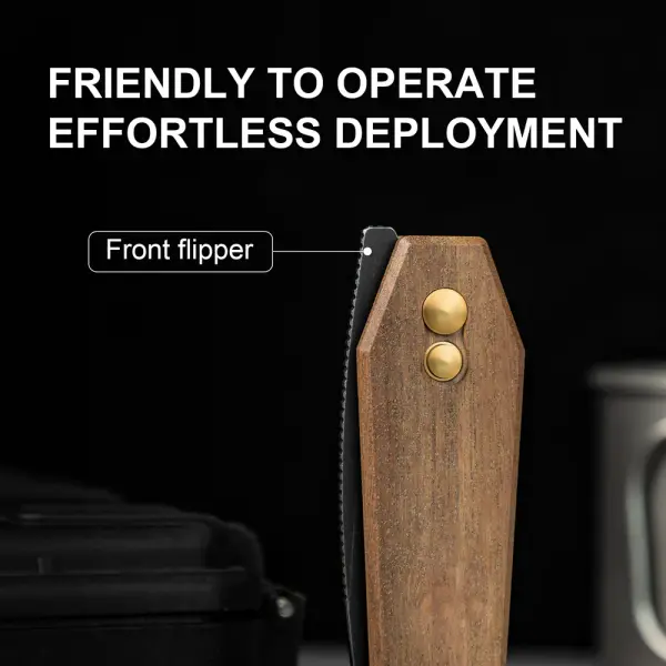 Kizer Tomb Nitro-V Stahl Mkuruti Button Lock Folder
