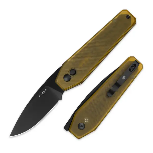 Kizer Tomb Nitro-V Stahl PEI Button Lock Folder