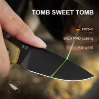 Kizer Tomb Nitro-V Stahl PEI Button Lock Folder