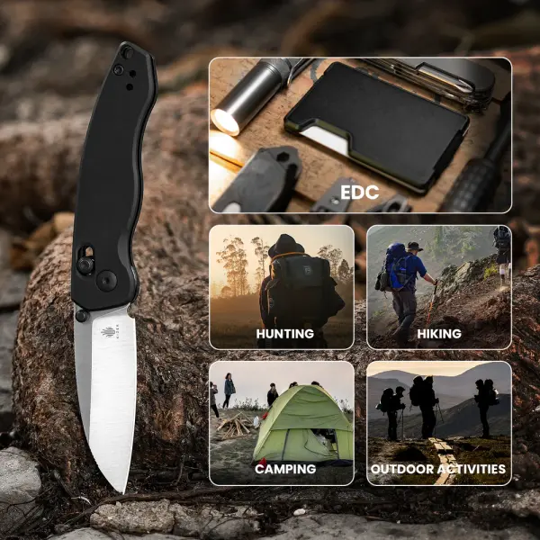 Kizer Exist 154CM Stahl Aluminium Clutch Lock Folder