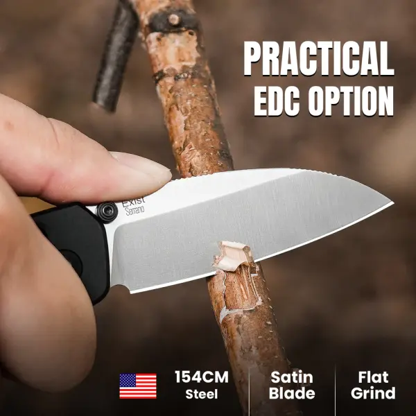 Kizer Exist 154CM Stahl Aluminium Clutch Lock Folder