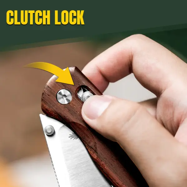 Kizer Drop Bear Nitro-V Stahl Holzgriff Clutch Lock