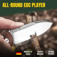 Kizer Drop Bear Nitro-V Stahl Holzgriff Clutch Lock