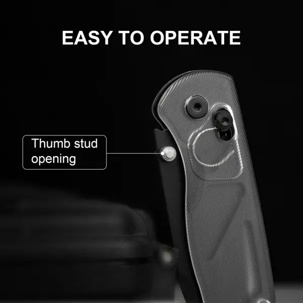 Kizer Drop Bear Nitro-V Stahl Acryl Black Clutch Lock