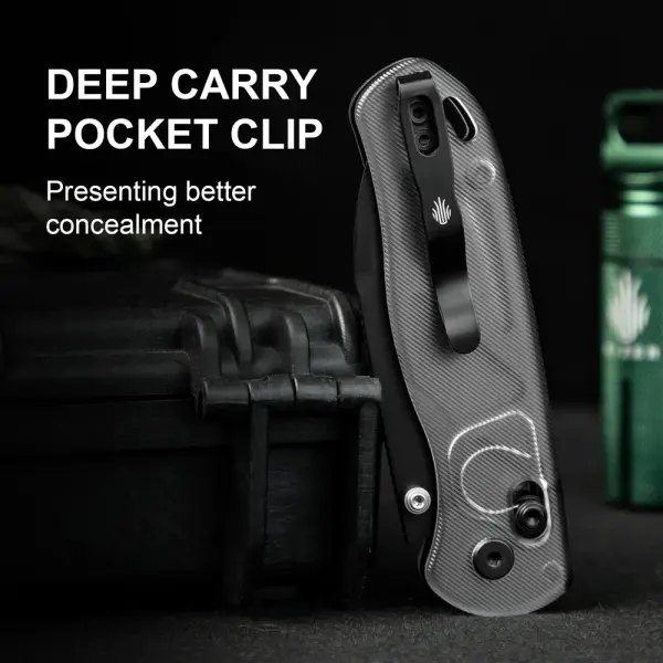 Kizer Drop Bear Nitro-V Stahl Acryl Black Clutch Lock