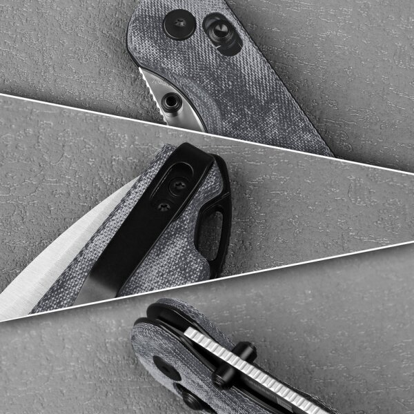 Kizer Assassin Nitro-V Stahl Micarta Clutch Lock