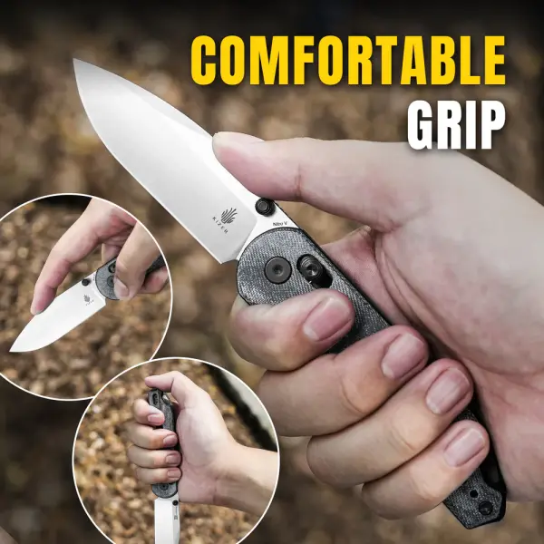 Kizer Assassin Nitro-V Stahl Micarta Clutch Lock