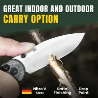 Kizer Assassin Nitro-V Stahl Micarta Clutch Lock
