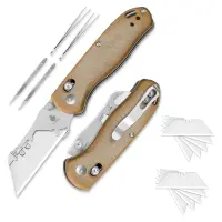 Kizer Drop Bear Utility SK5 & 5Cr15 Stahl Micarta...