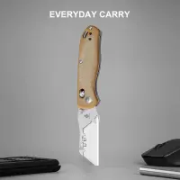 Kizer Drop Bear Utility SK5 & 5Cr15 Stahl Micarta...