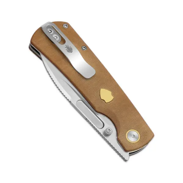 Kizer Retro Nitro-V Stahl Micarta Linerlock