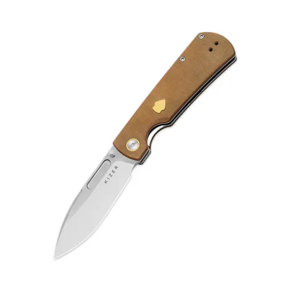 Kizer Retro Nitro-V Stahl Micarta Linerlock