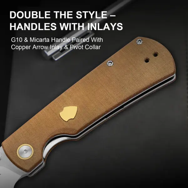 Kizer Retro Nitro-V Stahl Micarta Linerlock
