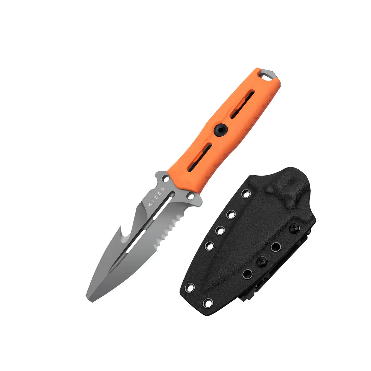 ゴウ Kizer Norcross Fixed Blade Nitro-V Stahl G10 Orange Guthook, 89,95 €