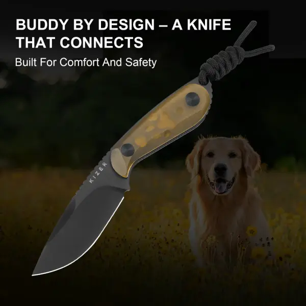 Kizer Buddy Fixed Blade Nitro-V Stahl PEI EDC