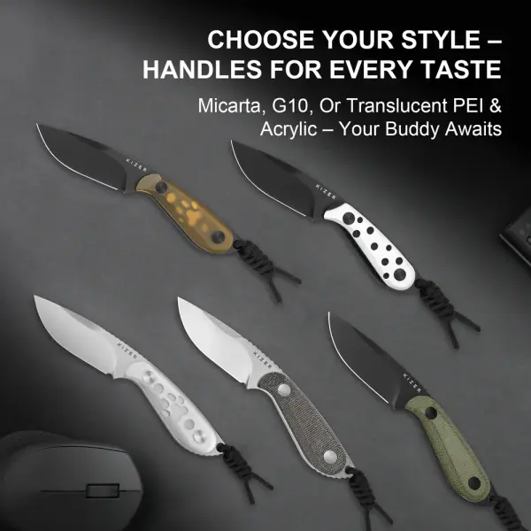 Kizer Buddy Fixed Blade Nitro-V Stahl G10 EDC