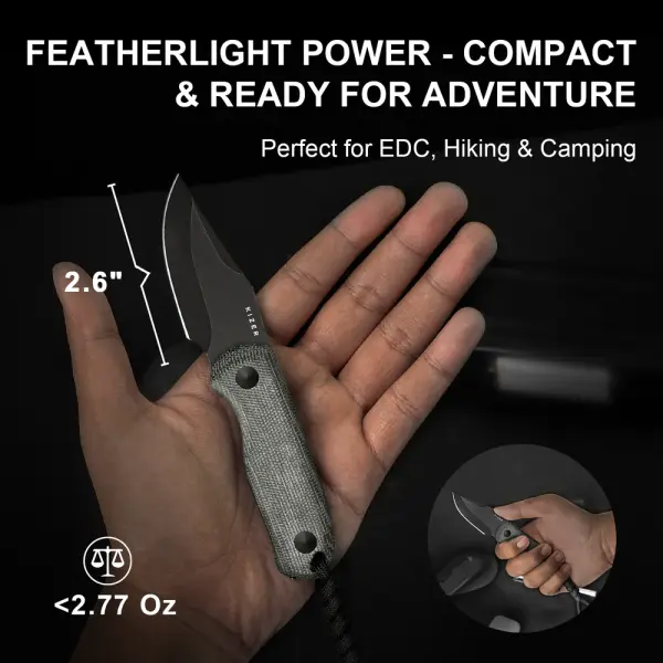 Kizer Drop Bear Fixed Blade AEB-L Stahl Micarta EDC