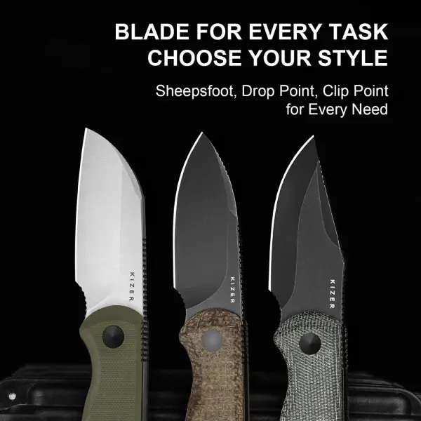 Kizer Drop Bear Fixed Blade AEB-L Stahl Micarta EDC