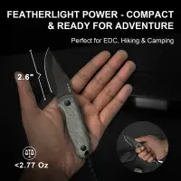 Kizer Drop Bear Fixed Blade AEB-L Stahl Micarta EDC