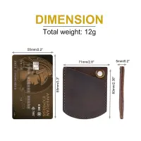 Viperade PJ27 Leather Sheath for EDC Knuckle, EDC Coins...