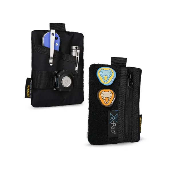 Viperade VE15-Xpac Black Schwarz Mini EDC Pouch EDC Pocket Organizer Tactical EDC Compact Pocket Organizer Pouch Tactical Keychain Pouch EDC Pouch Pocket Organizer