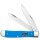 Case SS SS Light Blue Synthetic Smooth Trapper Blau mit 2 Klingen rostfrei Made in USA CA68900