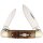 Rough Ryder Rider Canoe Amber Jigged Bone Slipjoint