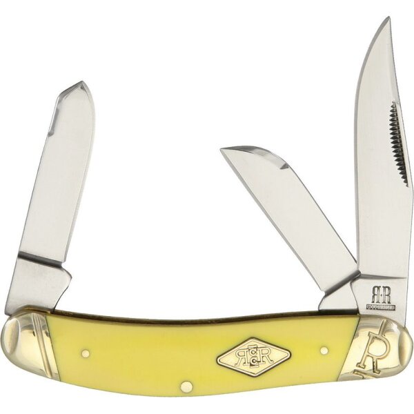 Rough Ryder Sowbelly Carbon Yellow Slipjoint Rough Rider