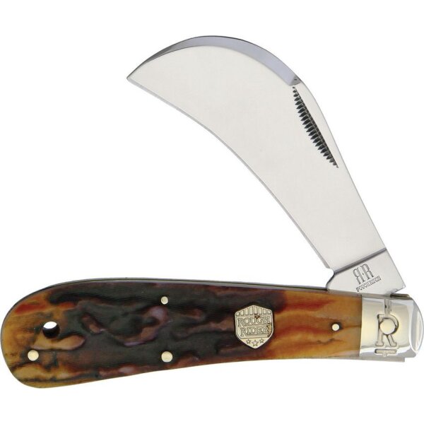 Rough Ryder Hawkbill Brown Stag Bone Rough Rider Taschenmesser