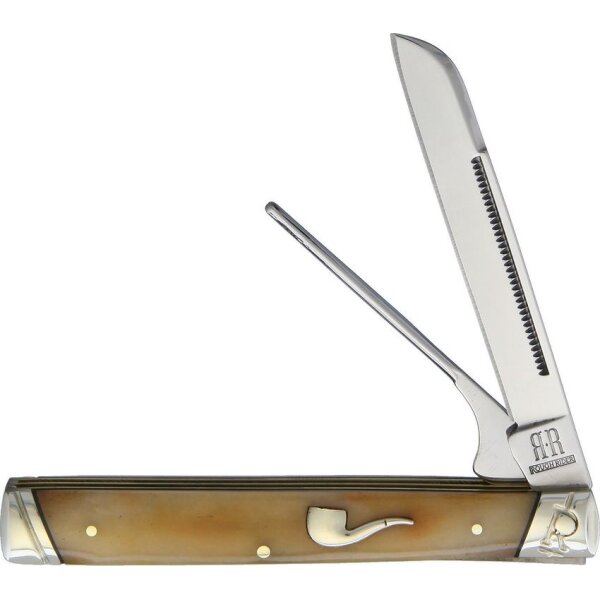 Rough Ryder The Pipe Doctor Tobacco Bone Rough Rider Taschenmesser