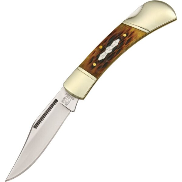 Rough Ryder Lockback Amber Jigged Bone Rough Rider Taschenmesser