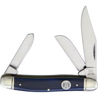 Rough Ryder Rider Stockman Blue Smooth Bone 3 Klingen...