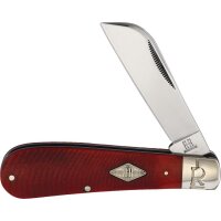 Rough Ryder Rider Half Hawk Red Sculpted Bone Slipjoint