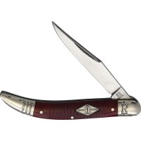 Rough Ryder Rider Bolster Lock Toothpick Red Sculpted...