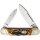 Rough Ryder Canoe Cinnamon Stag Bone Slipjoint Damast Sammlerbox