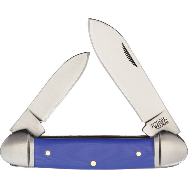 Rough Ryder Canoe Blue G10 blau Slipjoint Doppelklinge Sammlerbox